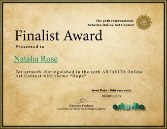 Finalist of Artavita Contest with theme "Hope" 