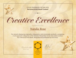 Artist Book Contest - Creative Excellence Award