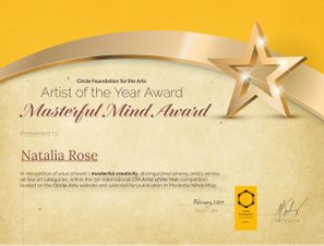 CFA Artist of the Year Masterful Mind Award Natalia Rose