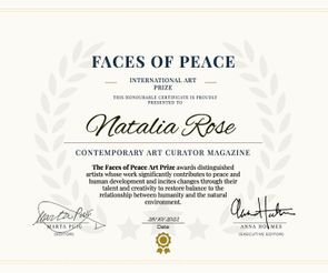 Faces of Peace International Art Prize 2022